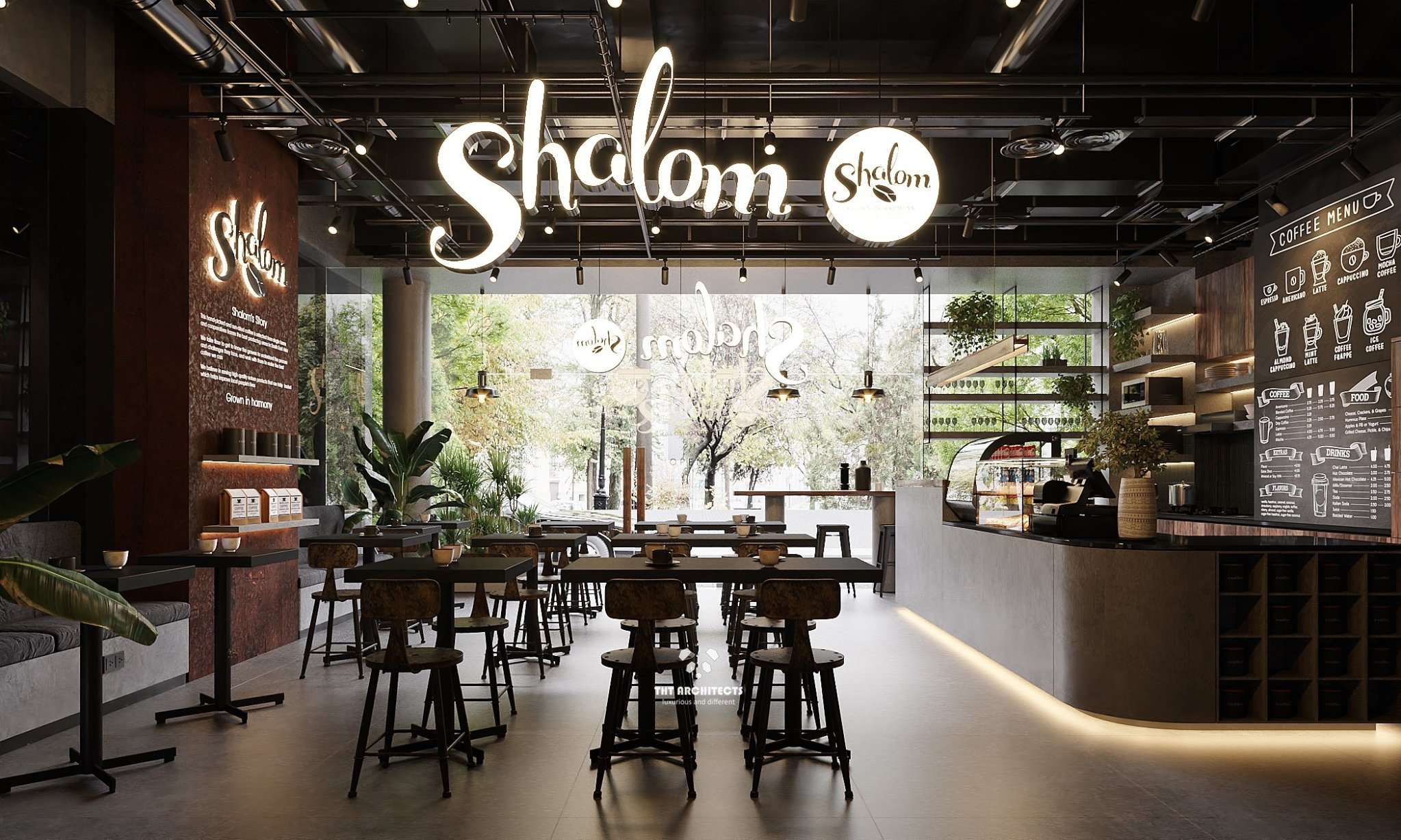 tht arichitects - Cafe Shalom - VIEW 2