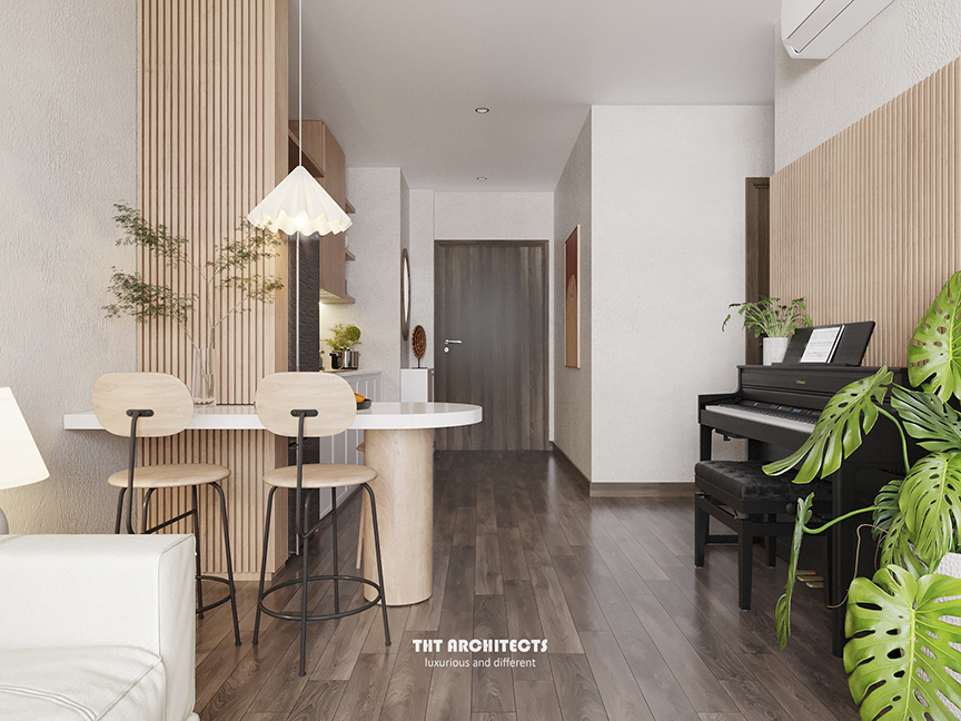 tht architects - Chung cư MoonLight - phòng khách bếp 05