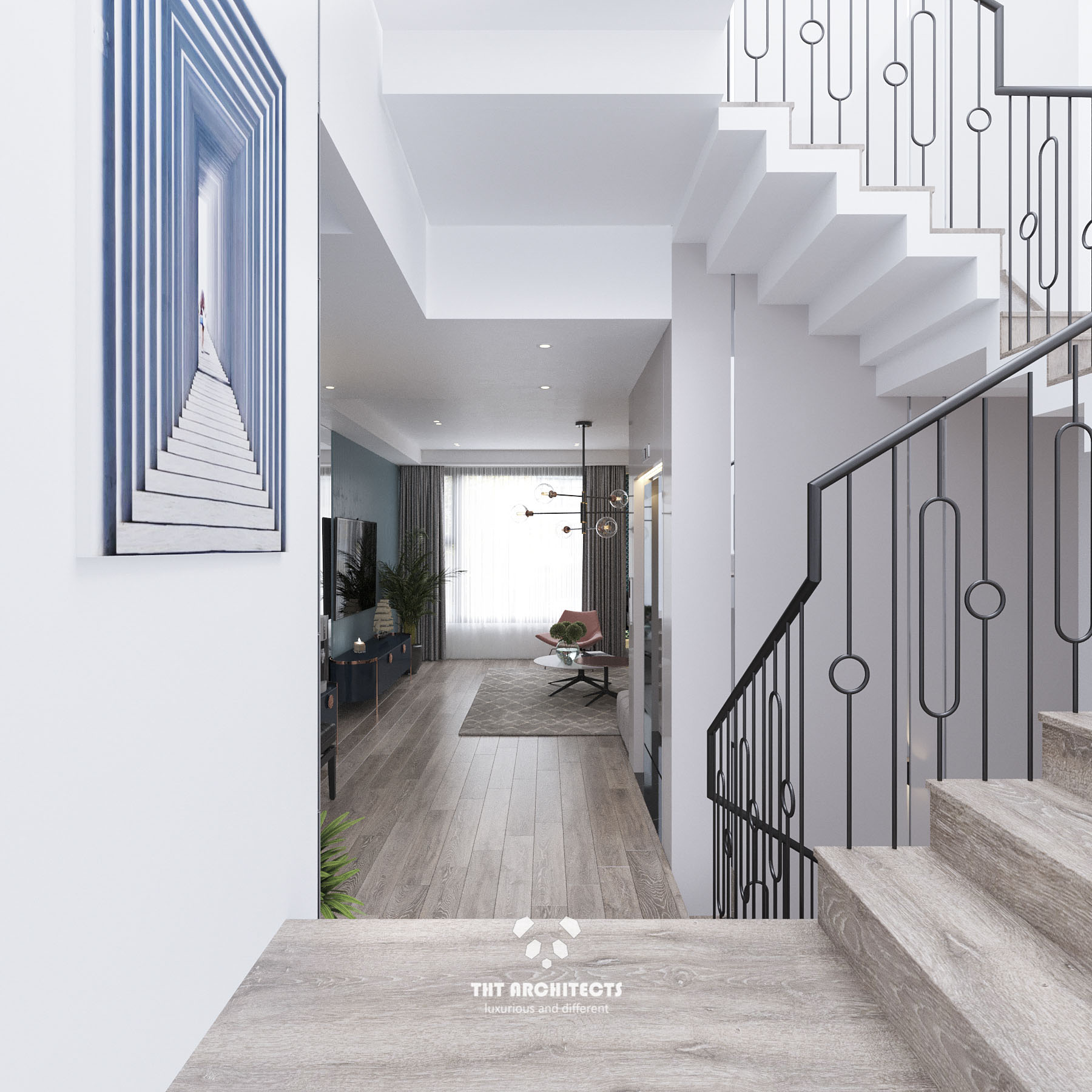 tht architects - Nhà chị Châu Đà Lạt - phòng khách 08